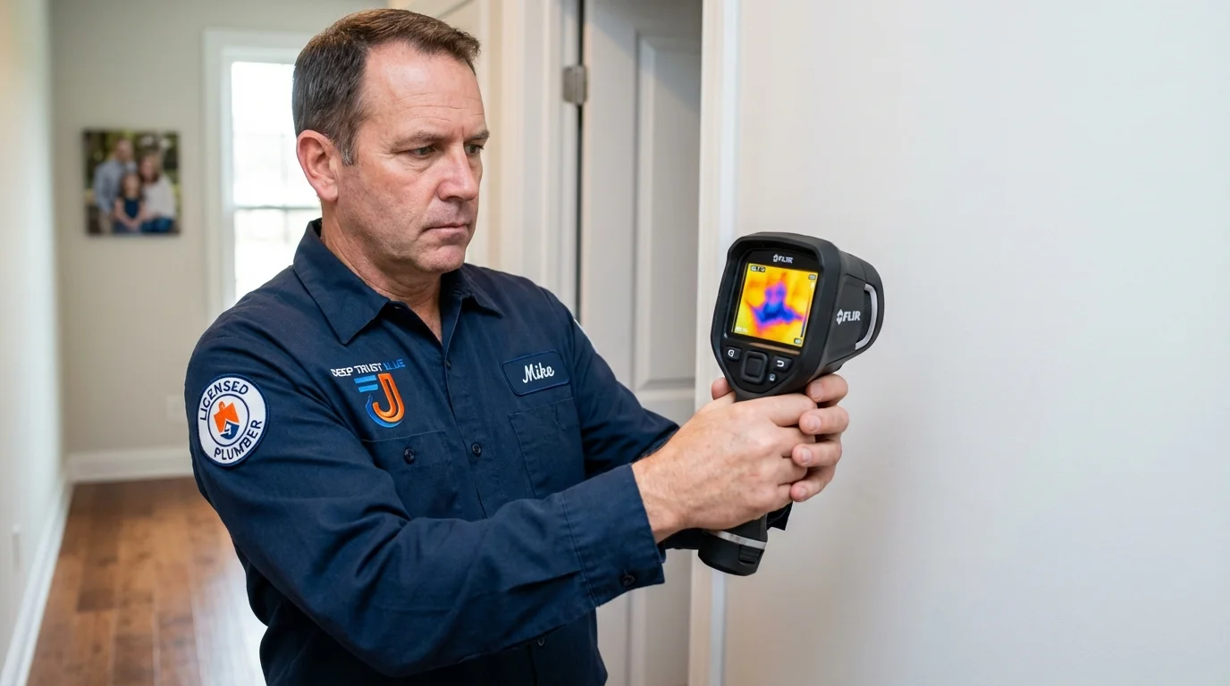 Thermal imaging leak detection by Johns Plumbing LLC in Maggie Valley